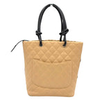 Chanel Cambon Beige Pony-Style Calfskin Handbag (Pre-Owned)