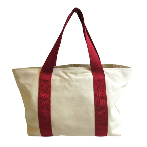 Prada Cabas Beige Canvas Tote Bag (Pre-Owned)