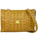 MCM Visetos Brown Canvas Handbag (Pre-Owned)