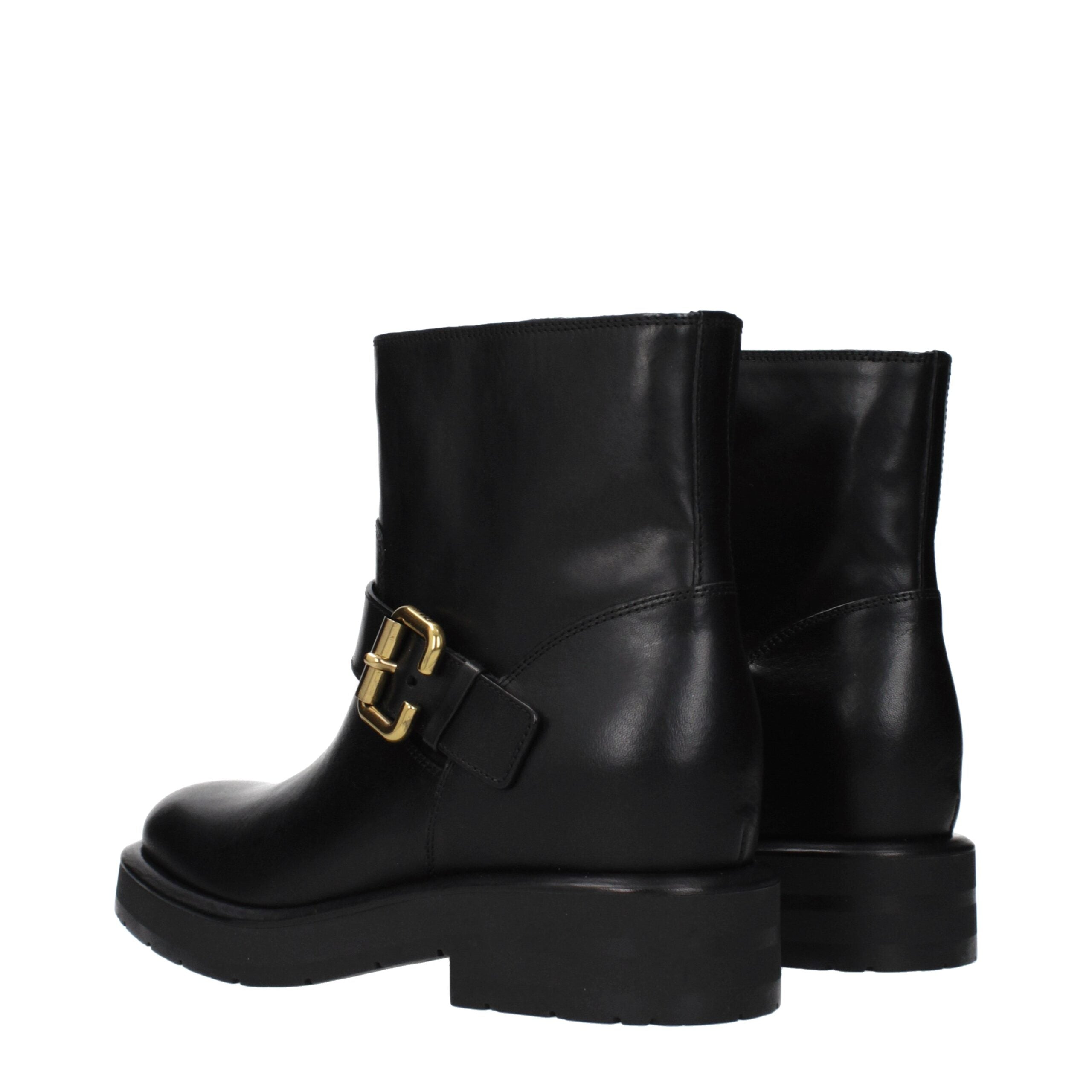 Chloé Black Leather Ankle Women's Boots