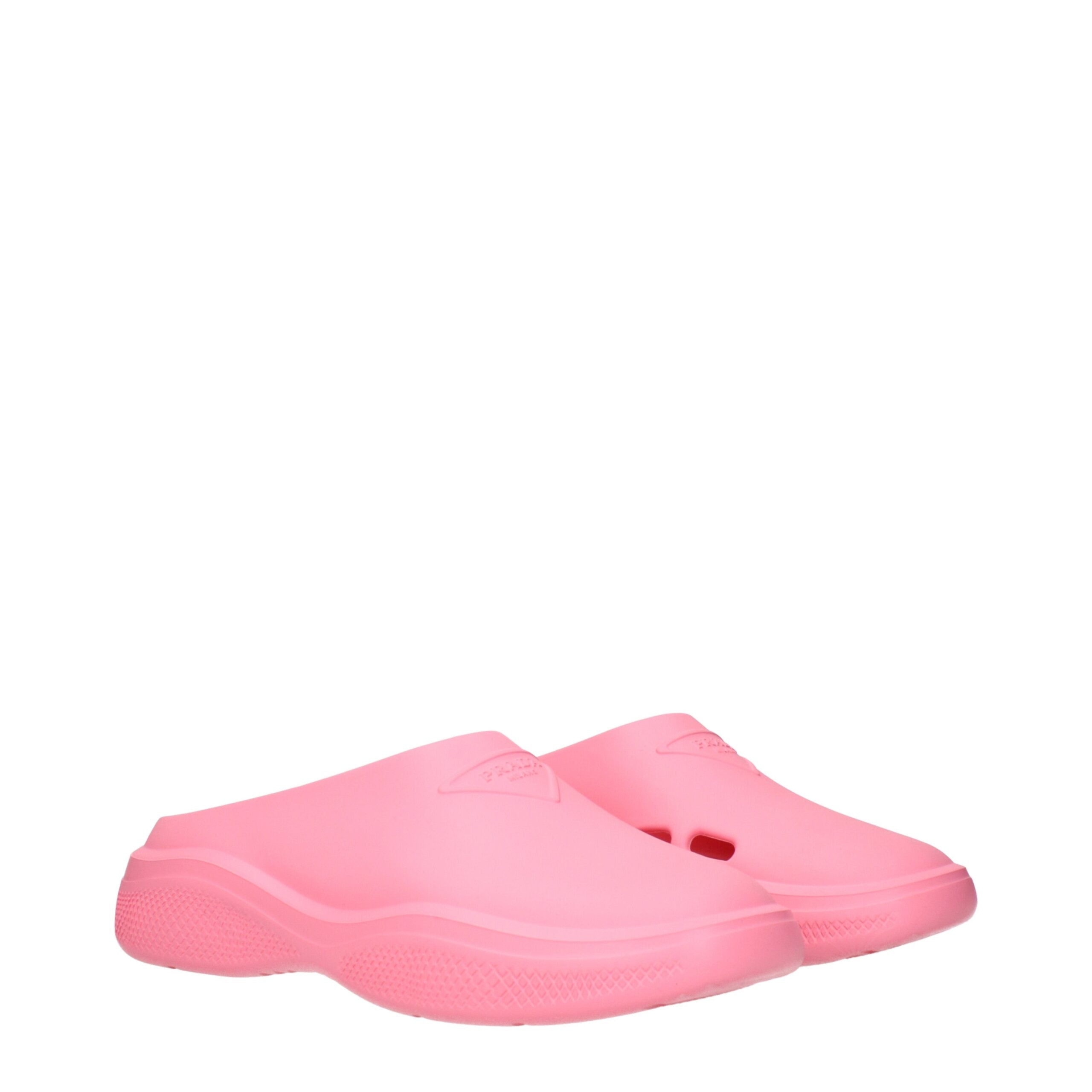 Prada Pink Cotton Women's Slippers