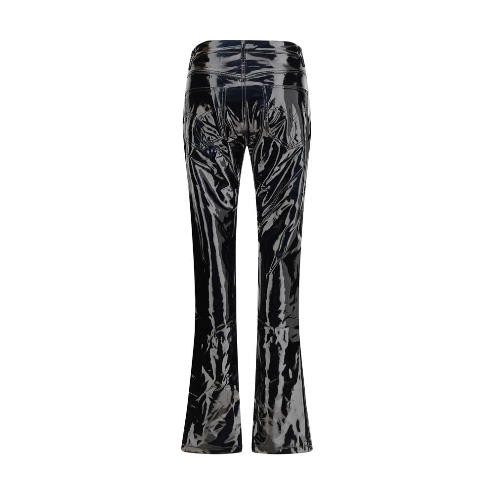 Fiorucci Black Polyethylene Casual Women's Pants