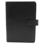Louis Vuitton Agenda Black Leather Wallet  (Pre-Owned)