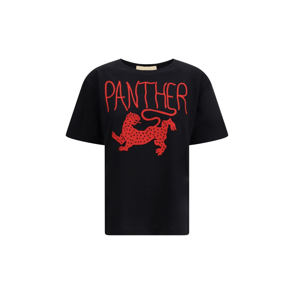 Valentino Garavani Black Cotton Women's T-Shirt