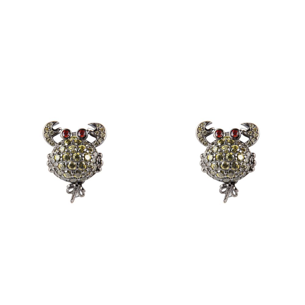 Lancaster Black Silver Women's Earrings