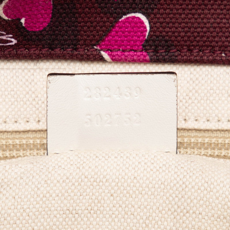 Gucci Heart Multicolour Canvas Tote Bag (Pre-Owned)