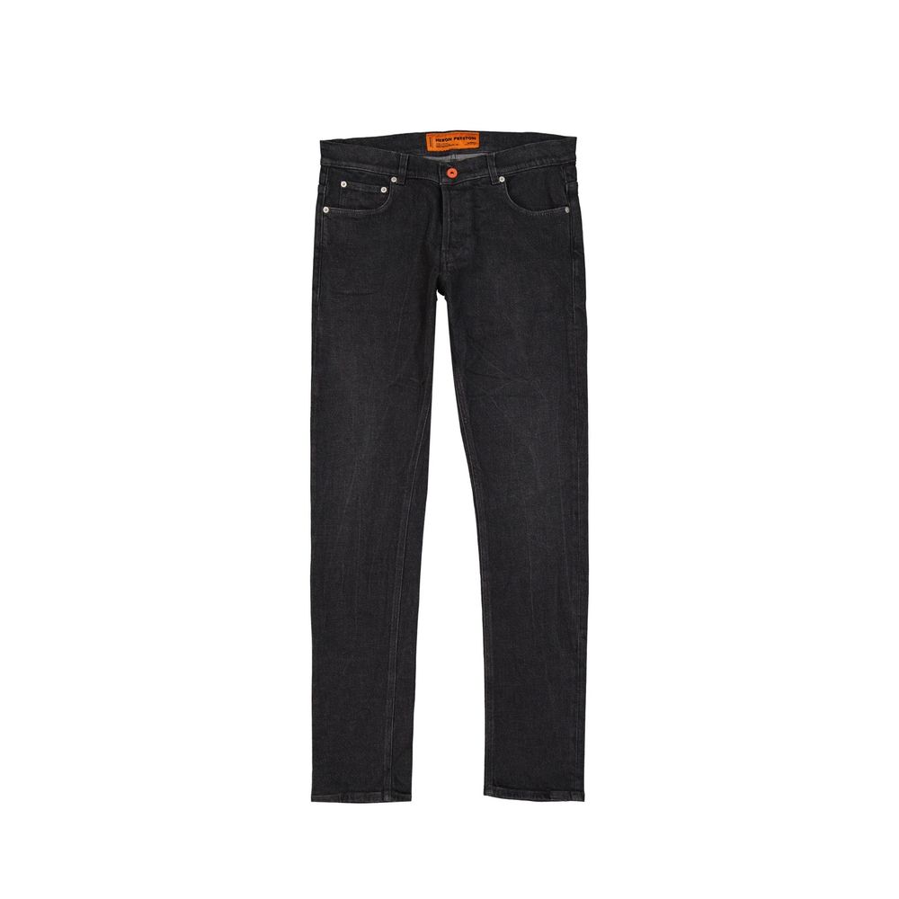 Heron Preston Black Cotton Slim Fit Men's Jeans