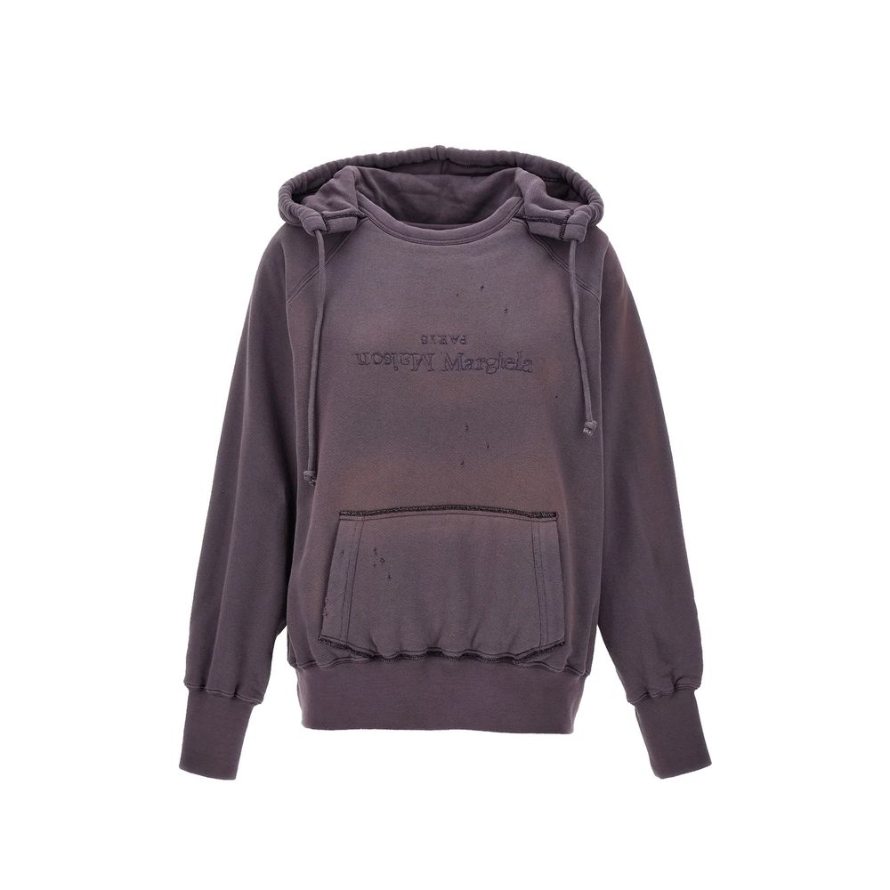 Maison Margiela Purple Cotton Women's Sweatshirt