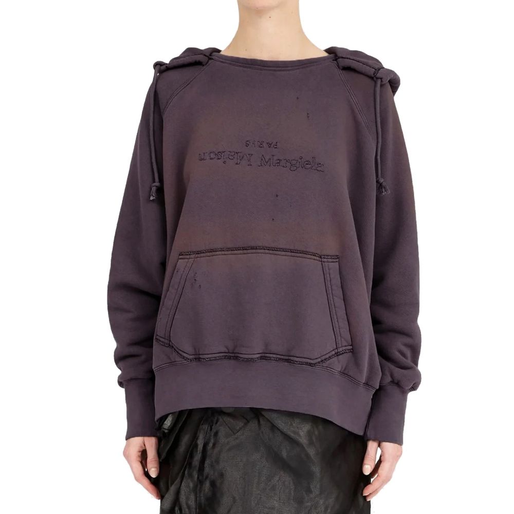 Maison Margiela Purple Cotton Women's Sweatshirt