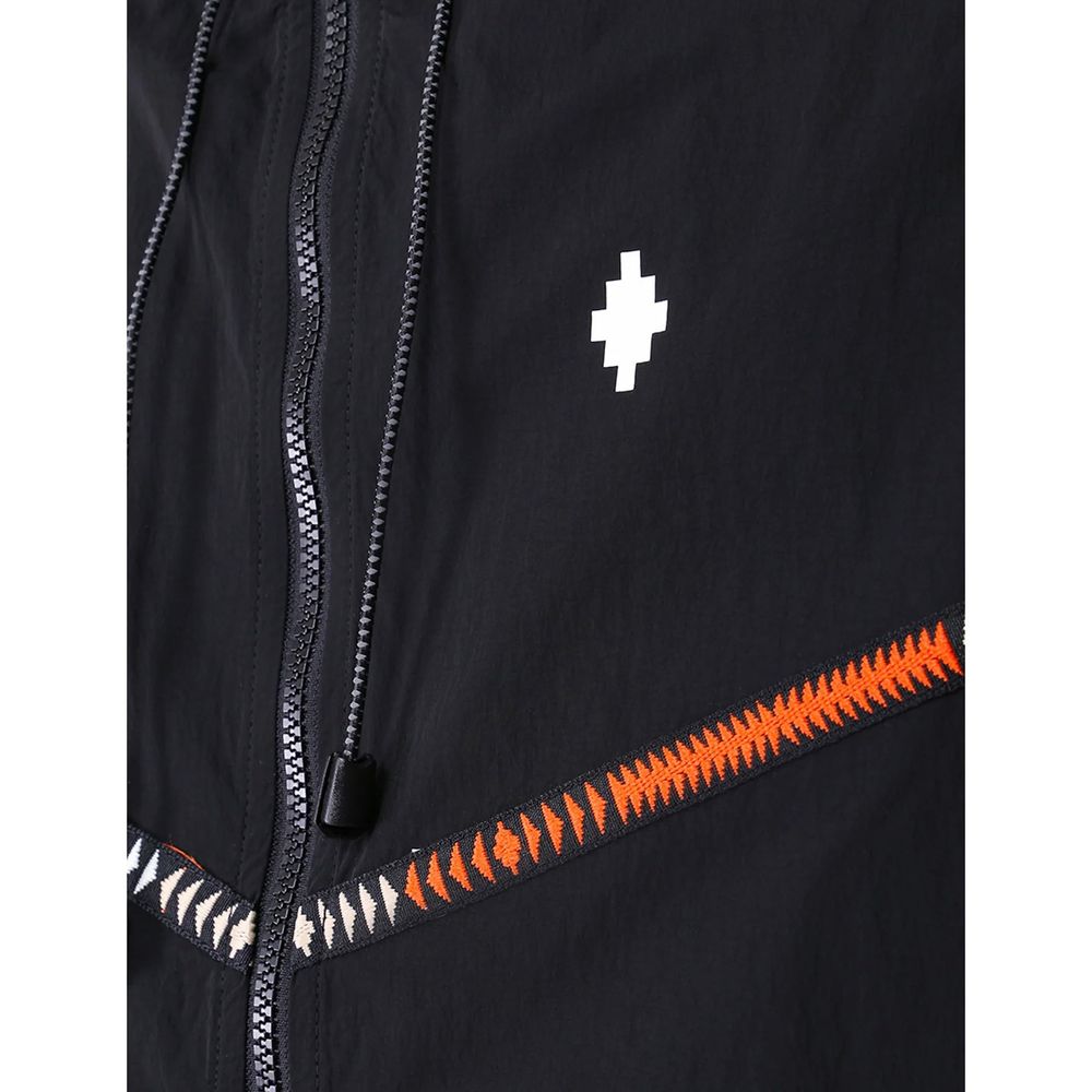 Marcelo Burlon Black Polyamide Shell Men's Jacket