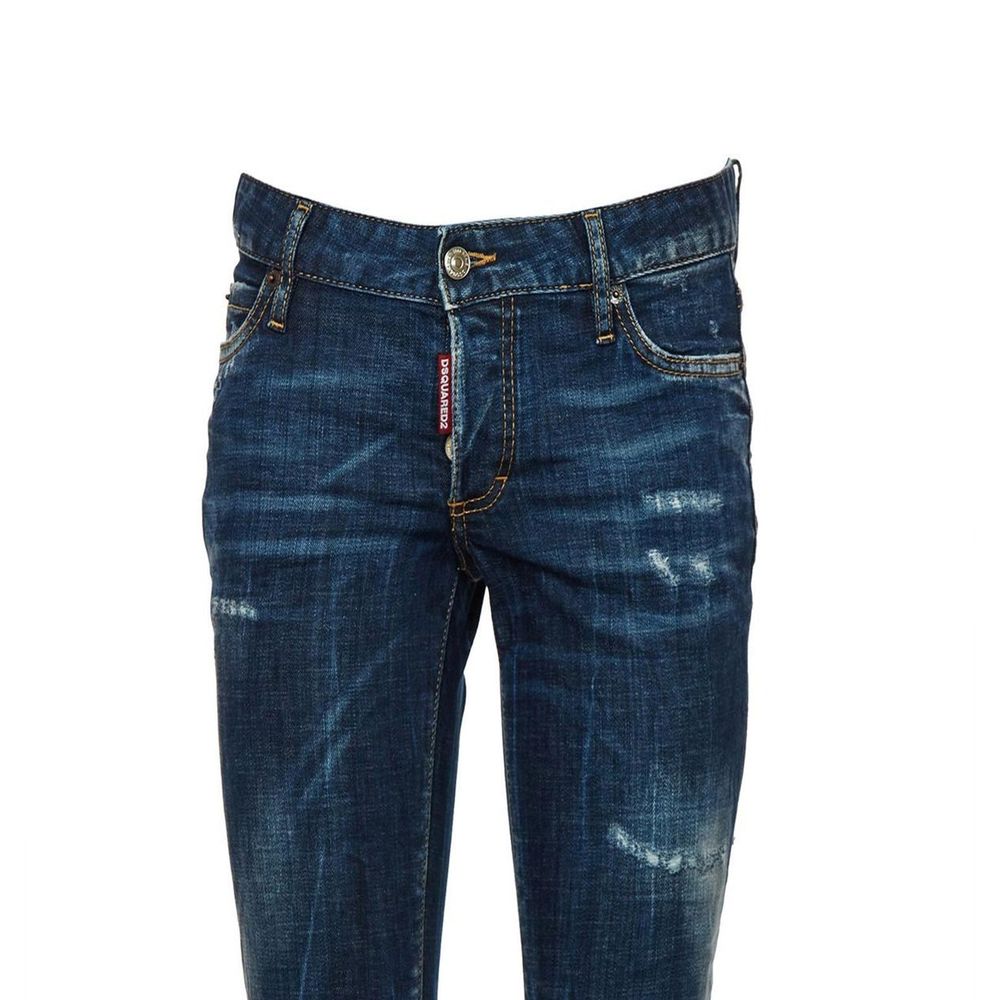Dsquared² Blue Cotton Skinny Women's Jeans
