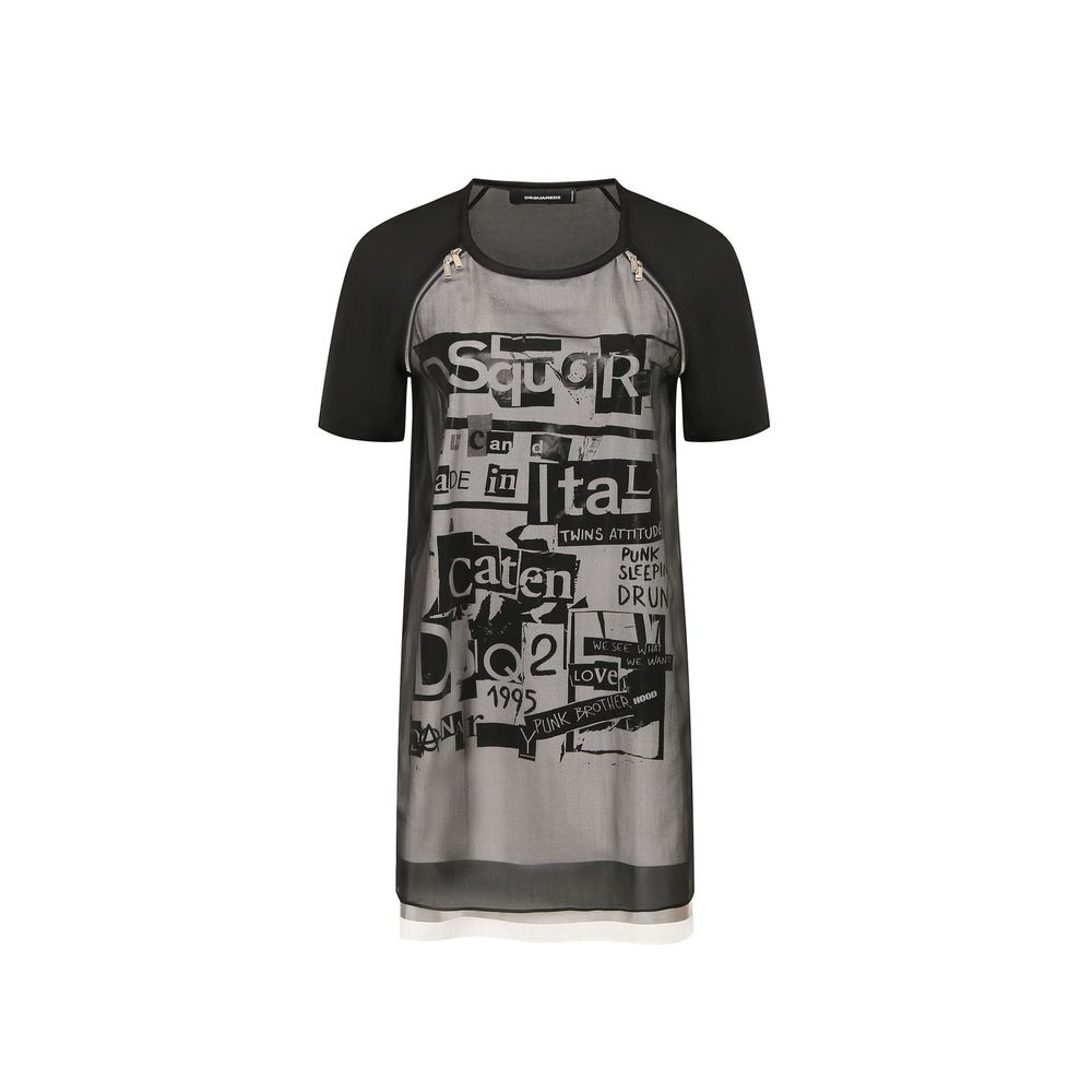Dsquared² Black Silk Casual Women's Dress