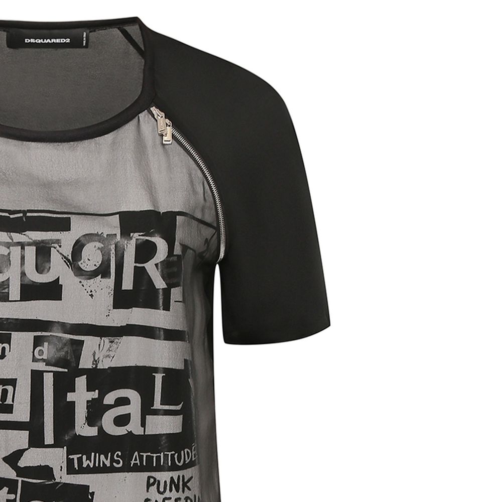 Dsquared² Black Silk Casual Women's Dress