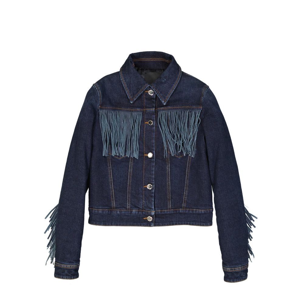 Frankie Morello Blue Cotton Denim Women's Jacket
