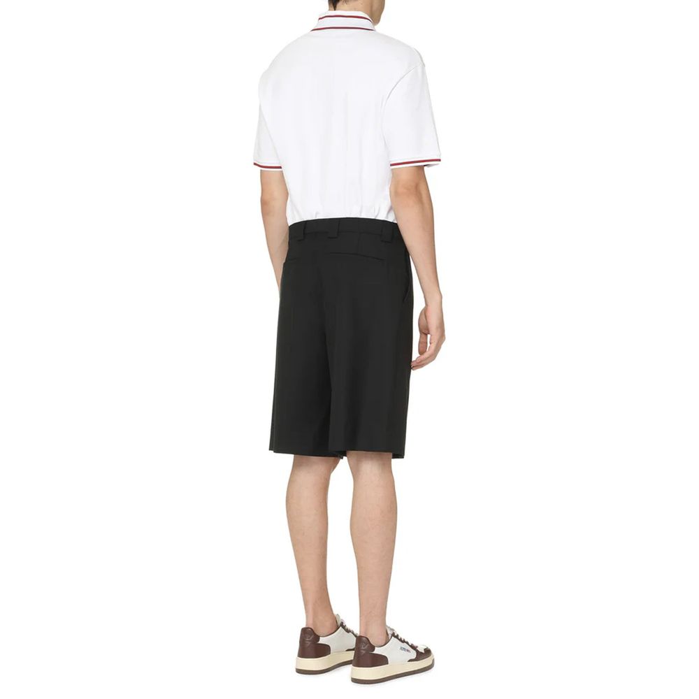 Gucci Black Polyester Bermuda Men's Shorts