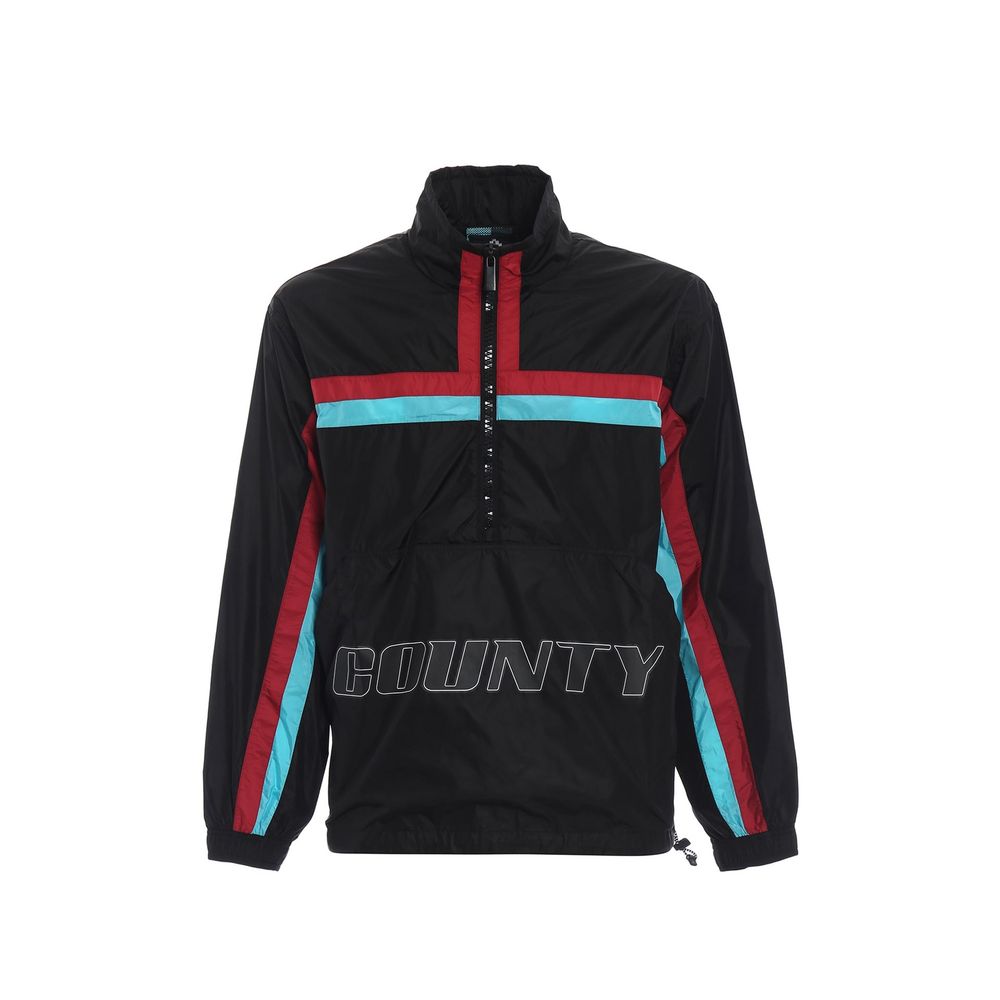 Marcelo Burlon Black Polyamide Shell Men's Jacket