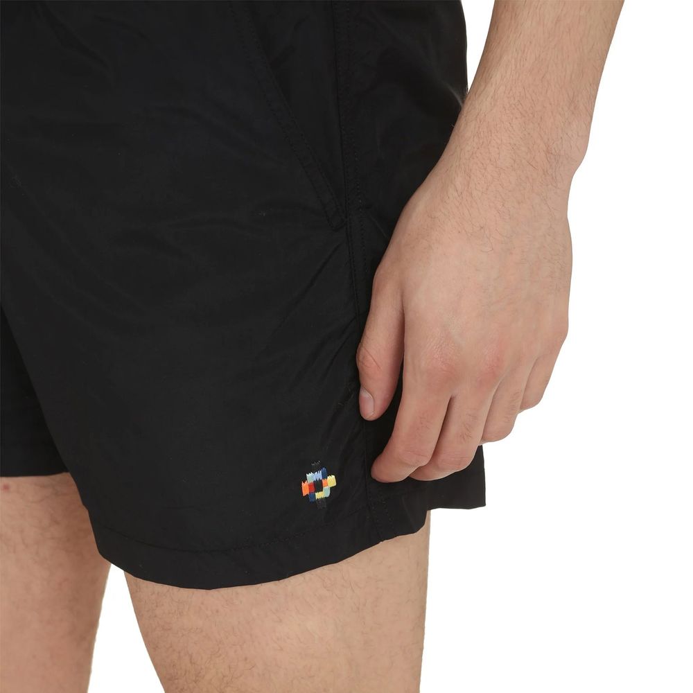 Marcelo Burlon Black Polyamide Swim Men's Shorts