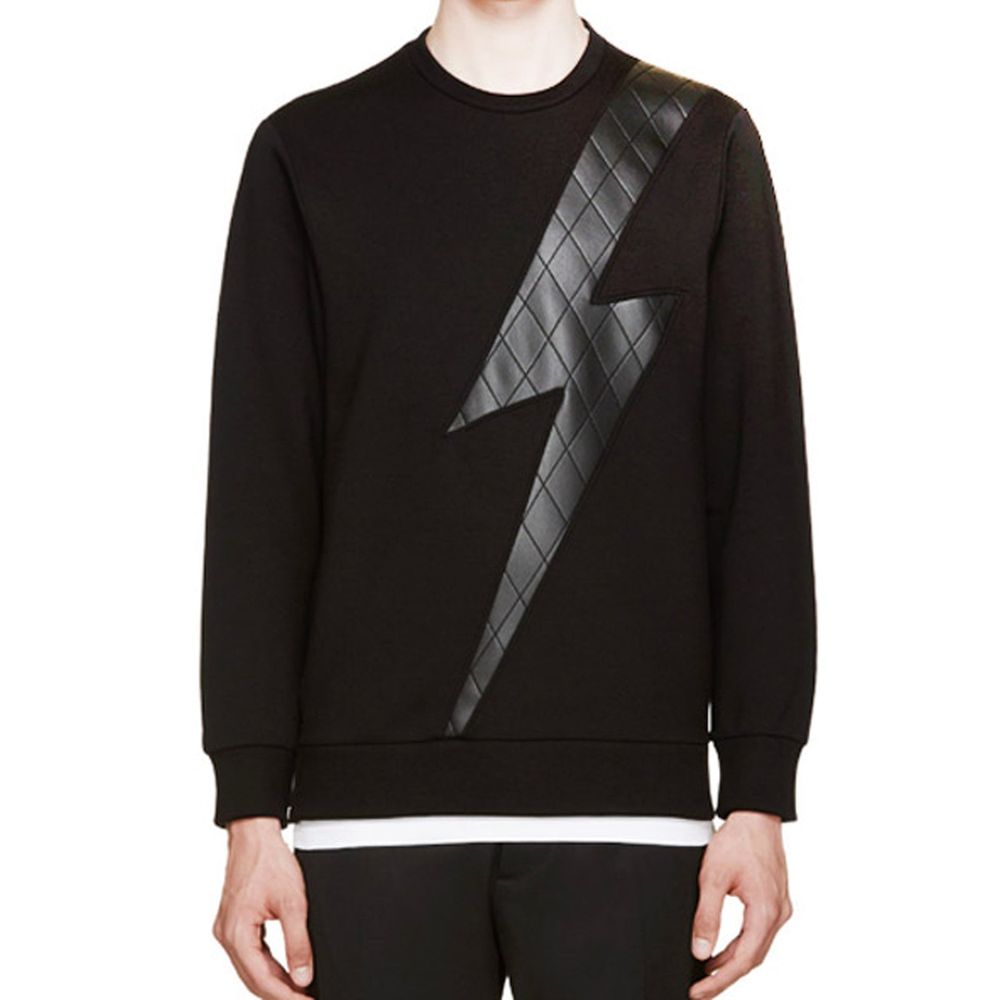 Neil Barrett Black Lyocell Men's Sweatshirt