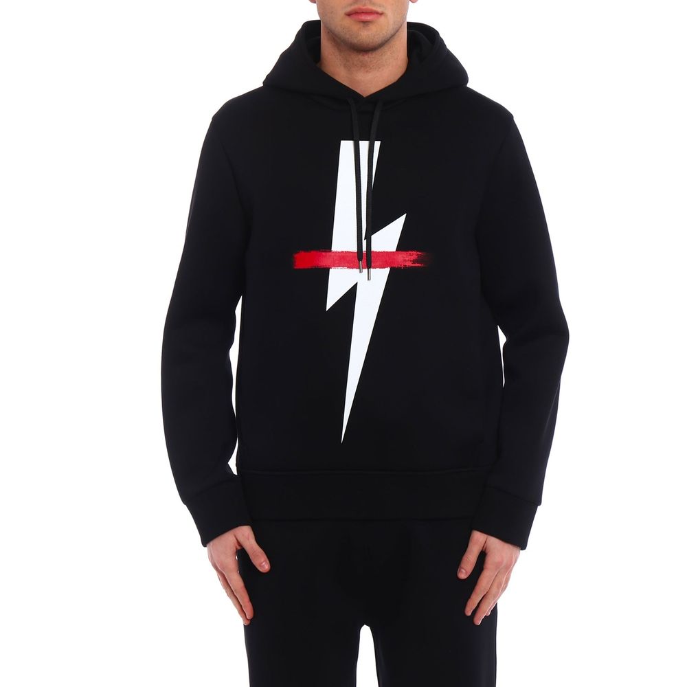 Neil Barrett Black Cotton Men's Sweatshirt