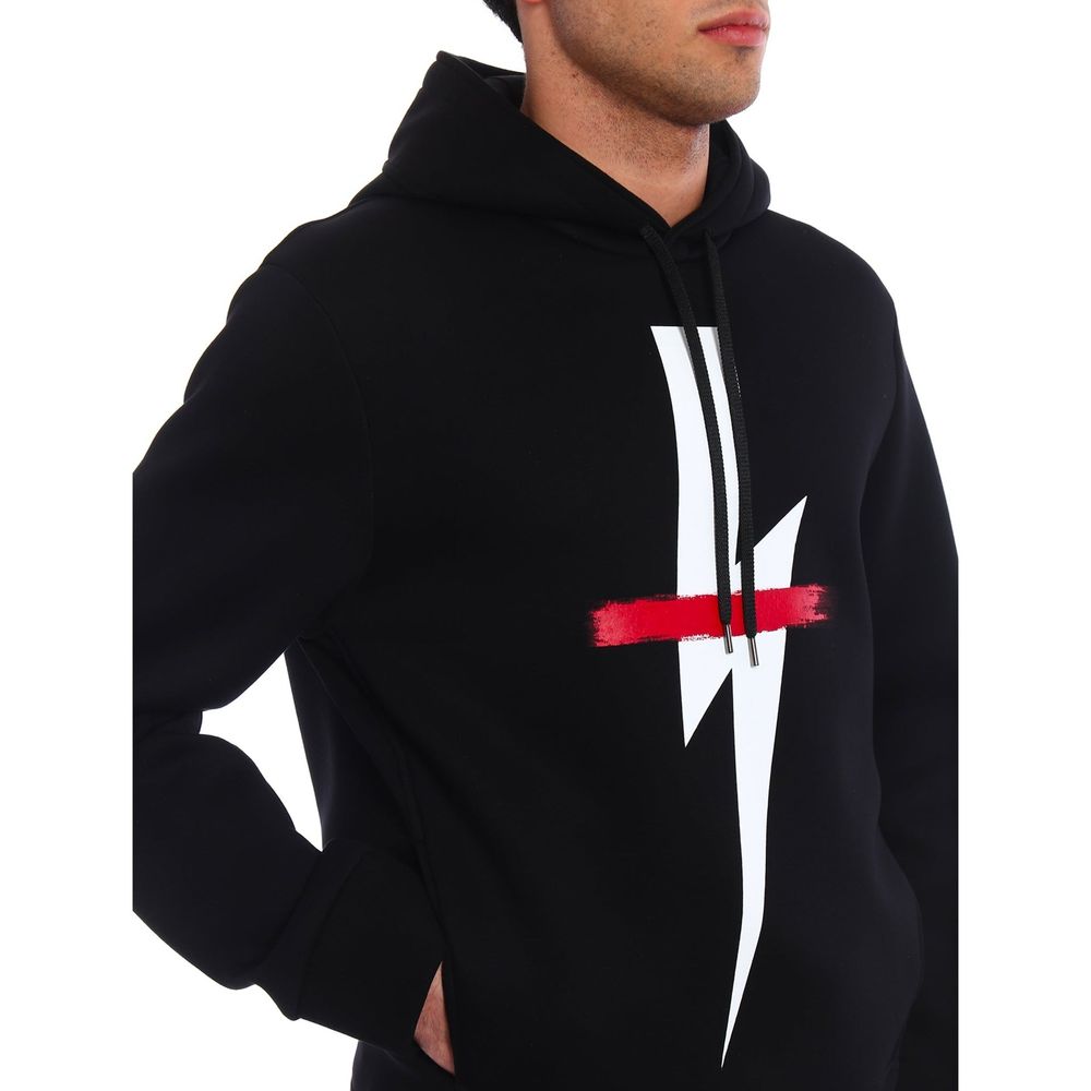 Neil Barrett Black Cotton Men's Sweatshirt