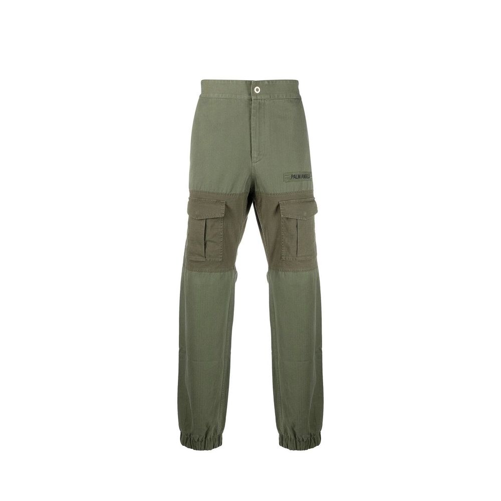 Palm Angels Bicolor Cotton Cargo Men's Pants