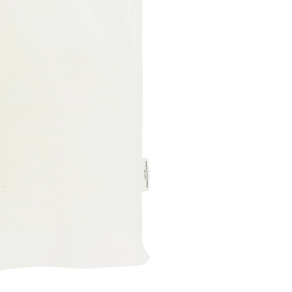 Paolo Pecora Milano White Cotton Men's T-Shirt