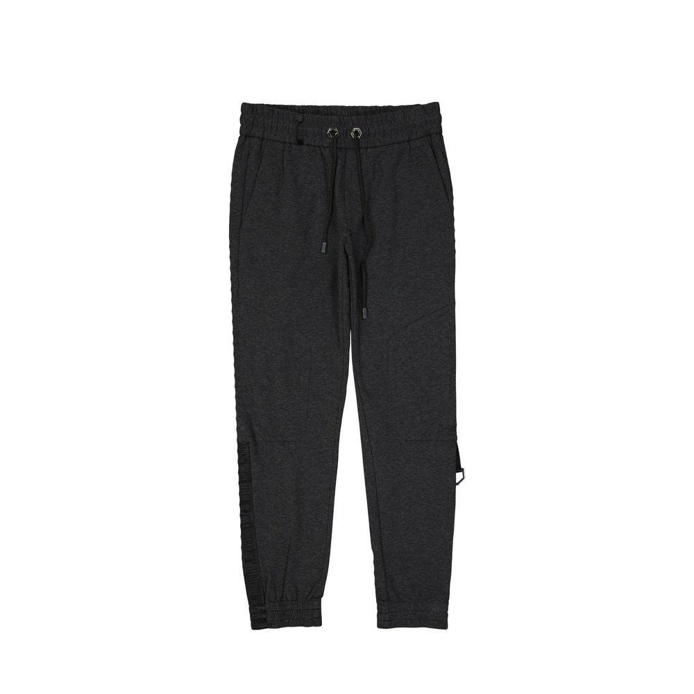 Philipp Plein Gray Cotton Joggers (Workout Men's Pants)