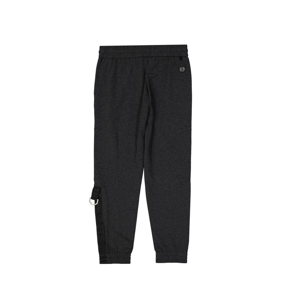 Philipp Plein Gray Cotton Joggers (Workout Men's Pants)