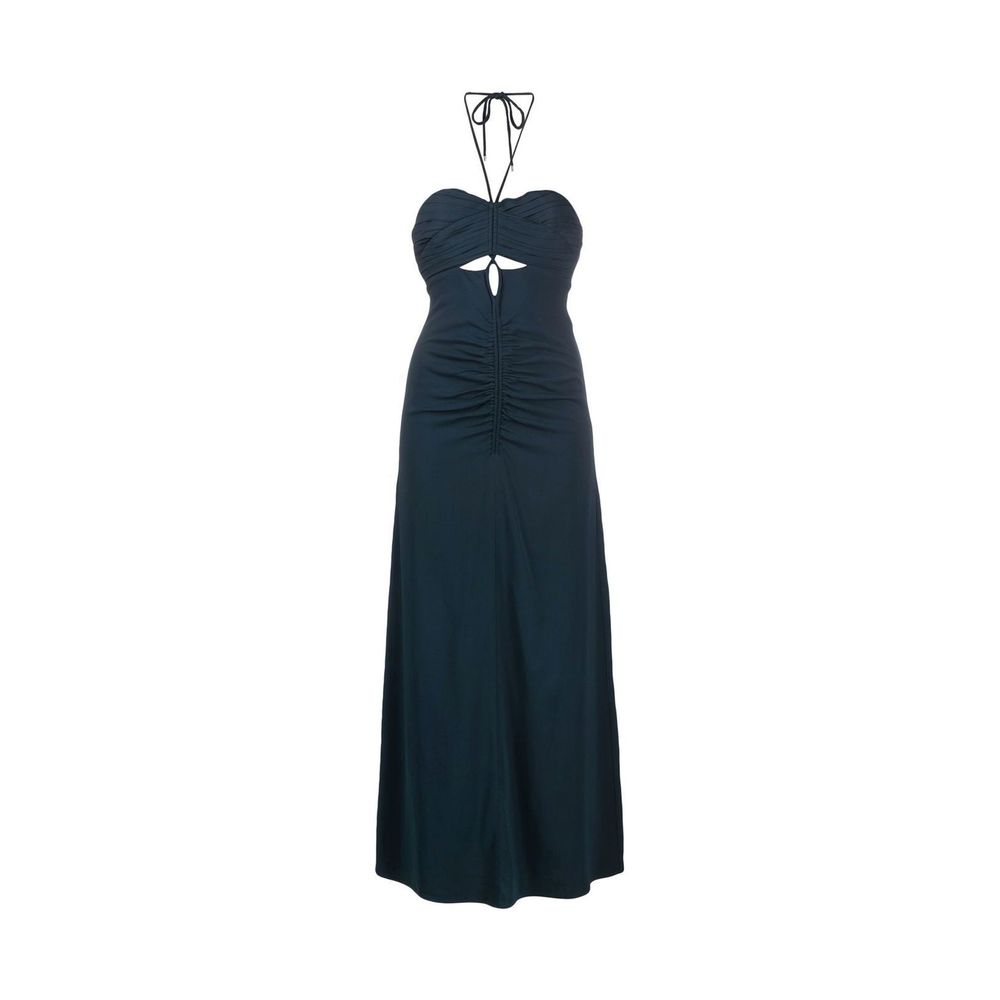 Self-Portrait Gray Viscose Casual Women's Dress