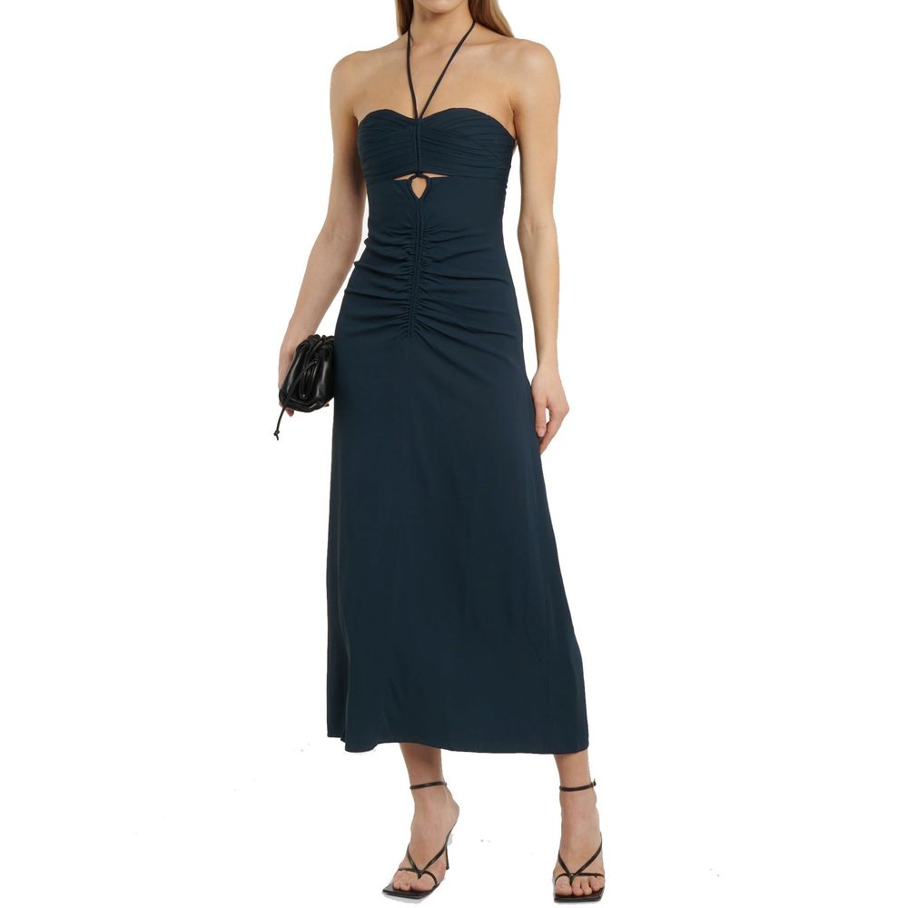Self-Portrait Gray Viscose Casual Women's Dress