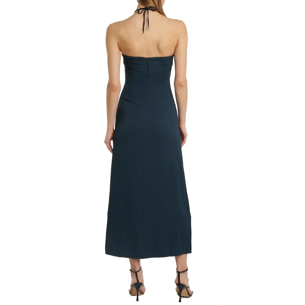 Self-Portrait Gray Viscose Casual Women's Dress