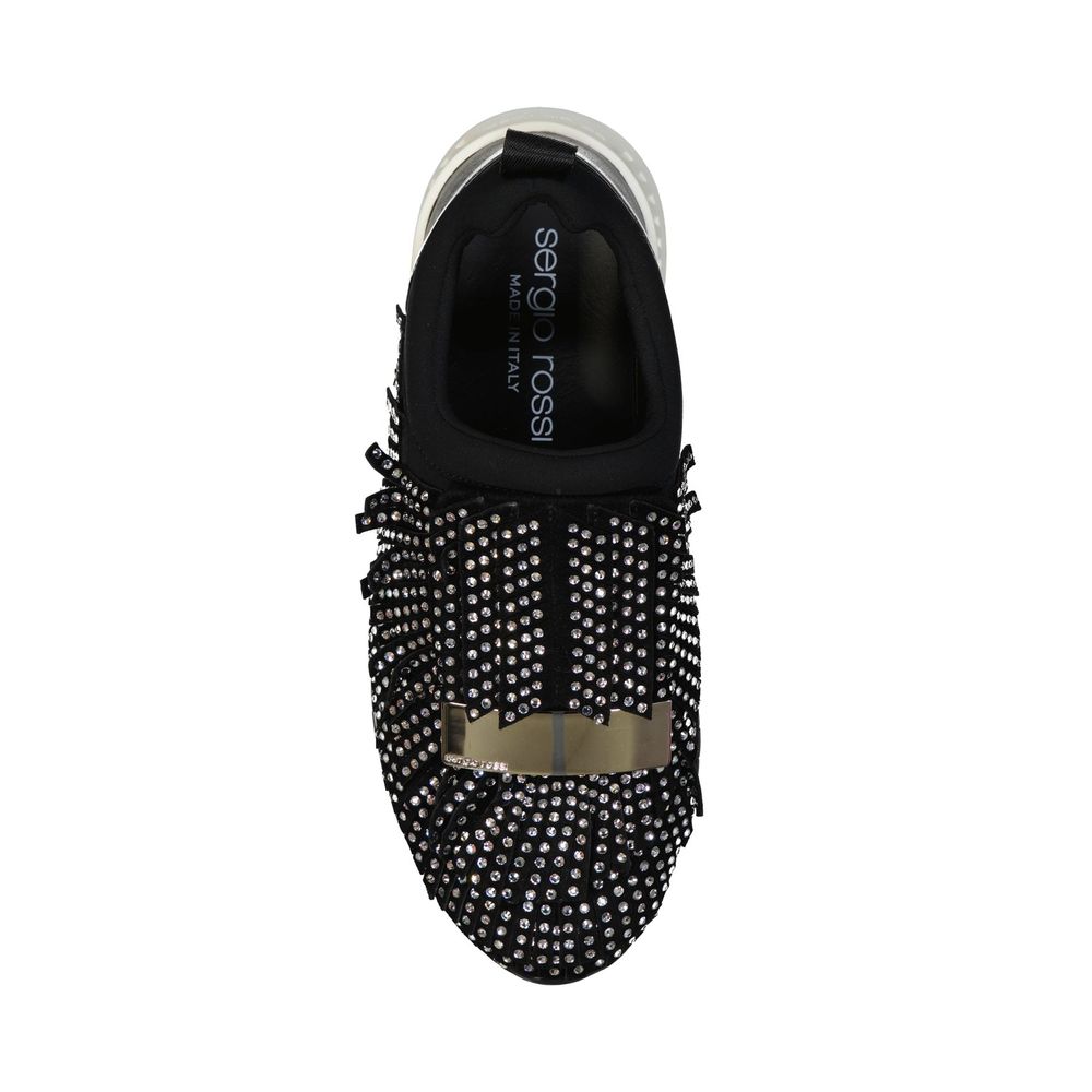 Sergio Rossi Black Fabric Athletic Women's Sneakers