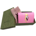 Gucci -- Pink Leather Wallet  (Pre-Owned)