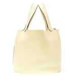 Hermès Picotin Lock Silver Leather Handbag (Pre-Owned)