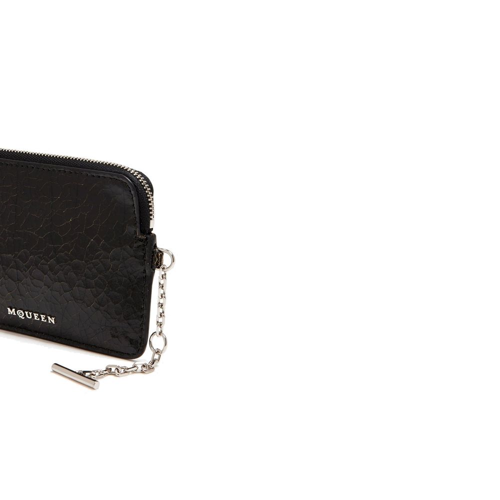 Alexander McQueen Black Calfskin Clutch Men's Bag