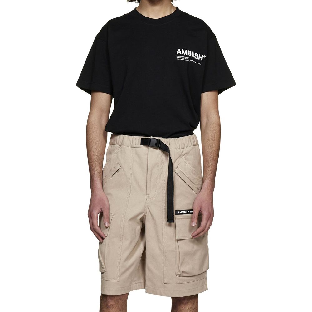 Ambush Beige Cotton Bermuda Men's Shorts