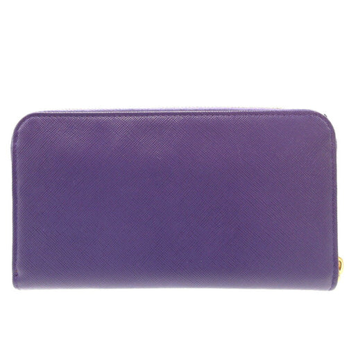 Prada Purple Leather Wallet  (Pre-Owned)