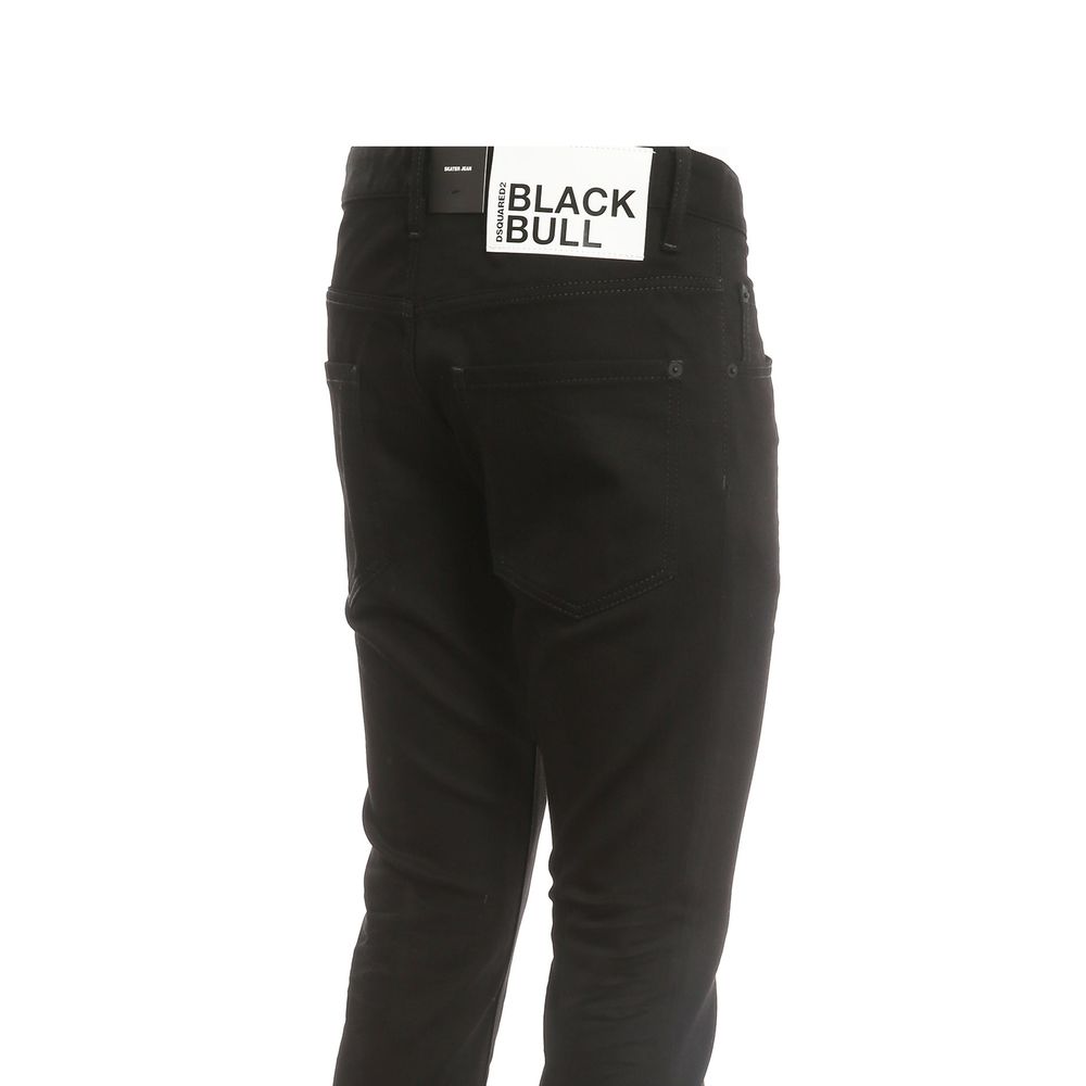 Dsquared² Black Cotton Skinny Men's Jeans