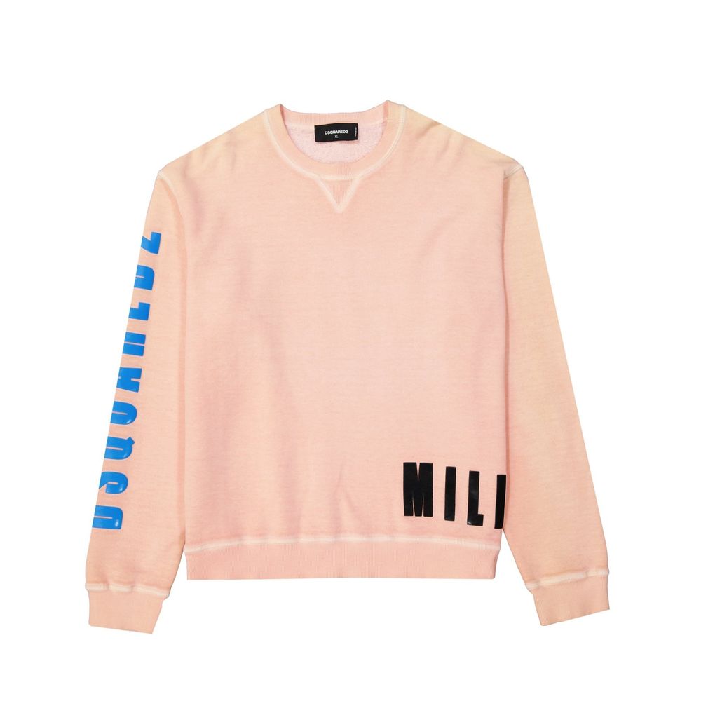 Dsquared² Orange Cotton Men's Sweatshirt