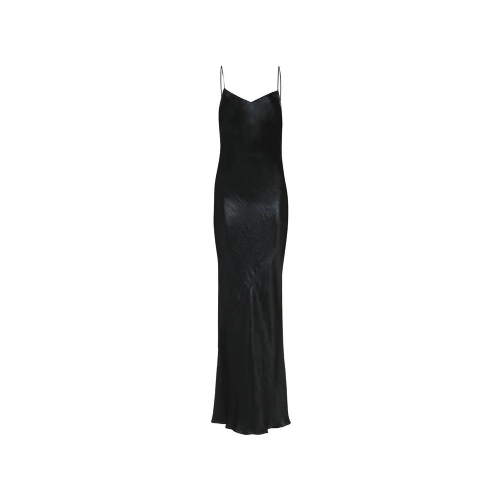 Saint Laurent Black Acetate Casual Women's Dress