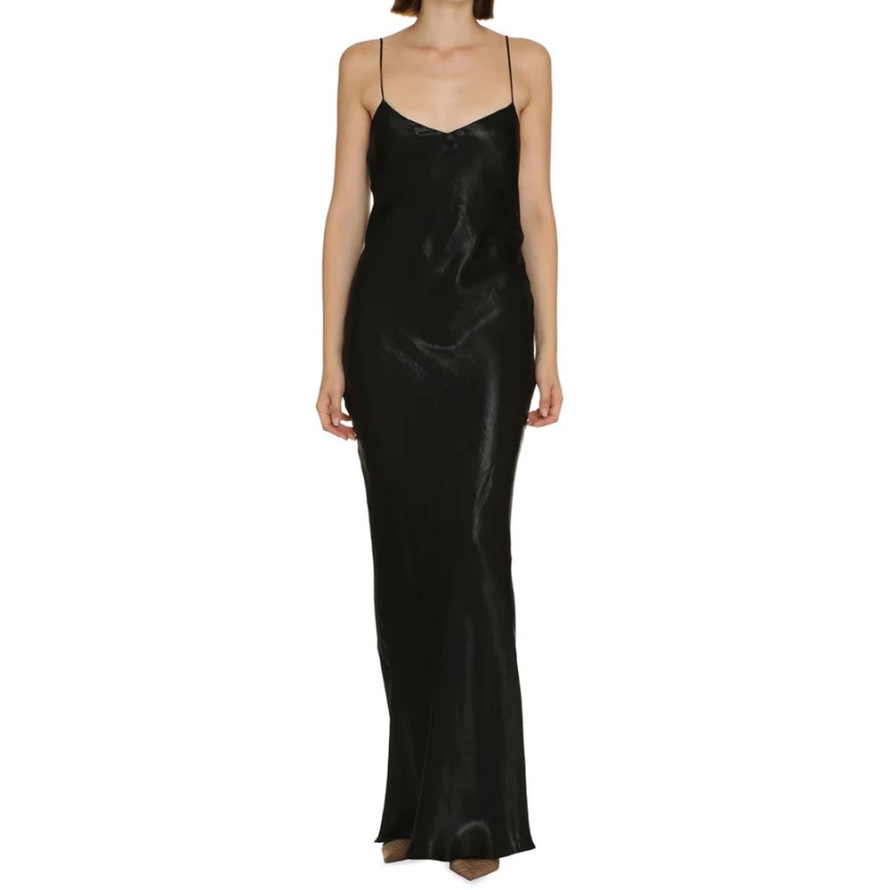 Saint Laurent Black Acetate Casual Women's Dress