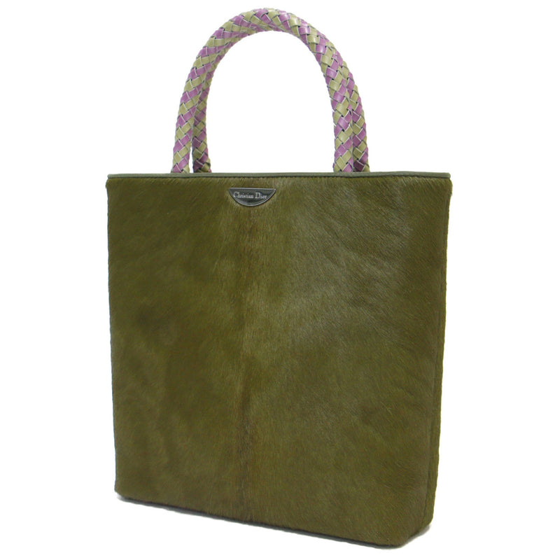 Dior Khaki Leather Handbag (Pre-Owned)