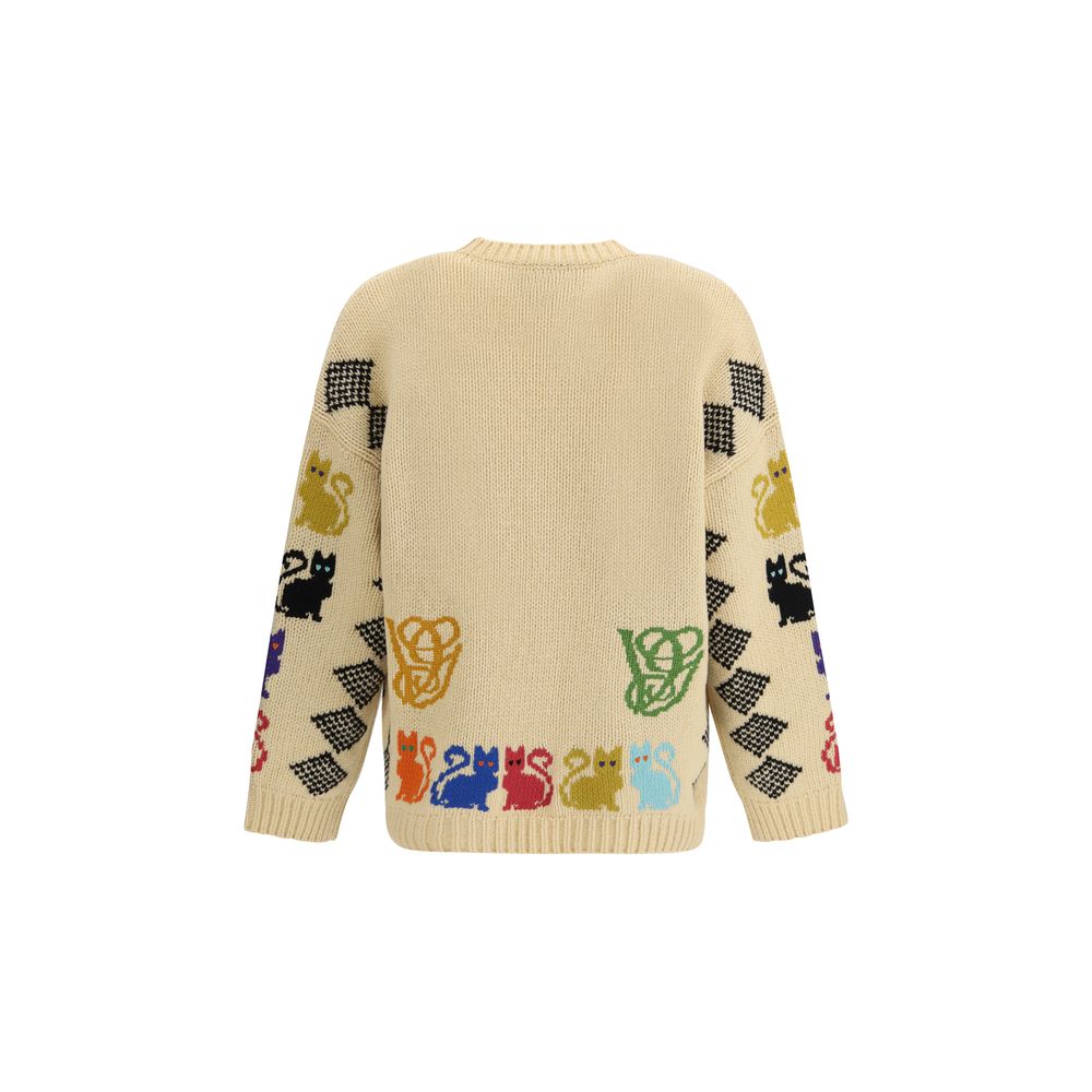 Valentino Multicolor Wool Men's Cardigan