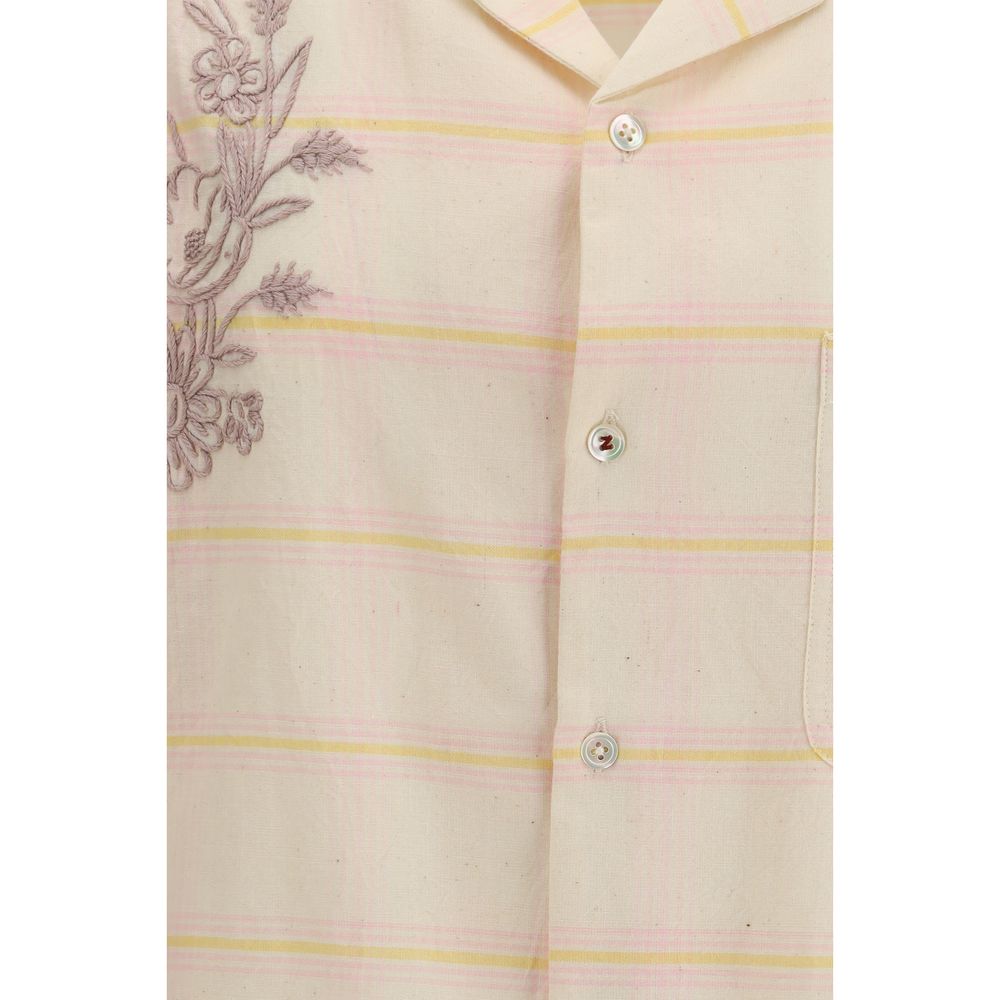 Baziszt Multicolor Cotton Shortsleeve Men's Shirt