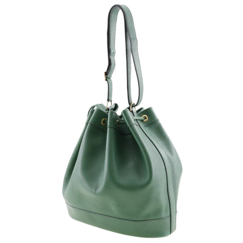 Hermès Market Green Leather Shoulder Bag (Pre-Owned)