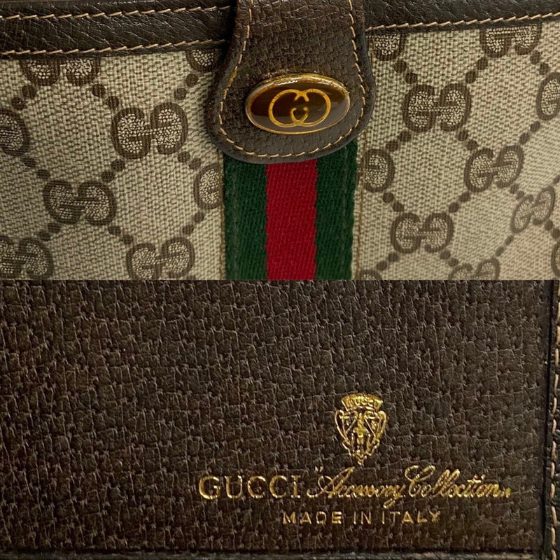 Gucci Ophidia Brown Canvas Wallet  (Pre-Owned)