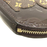Louis Vuitton Porte Monnaie Rond Brown Patent Leather Wallet  (Pre-Owned)