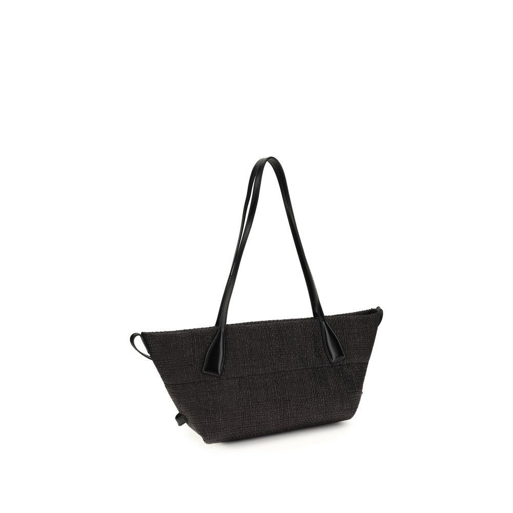 Balmain Black Raffia Shoulder Women's Bag