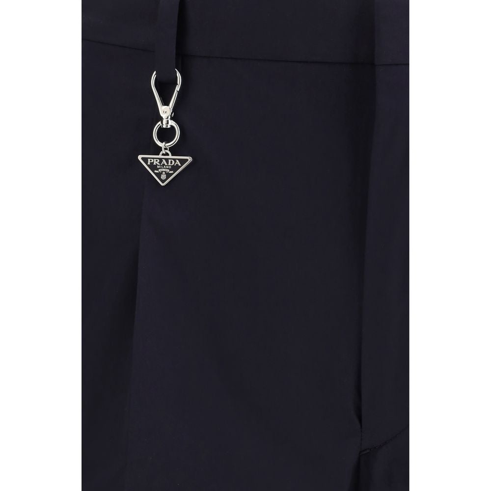 Prada Blue Cotton Casual Men's Pants