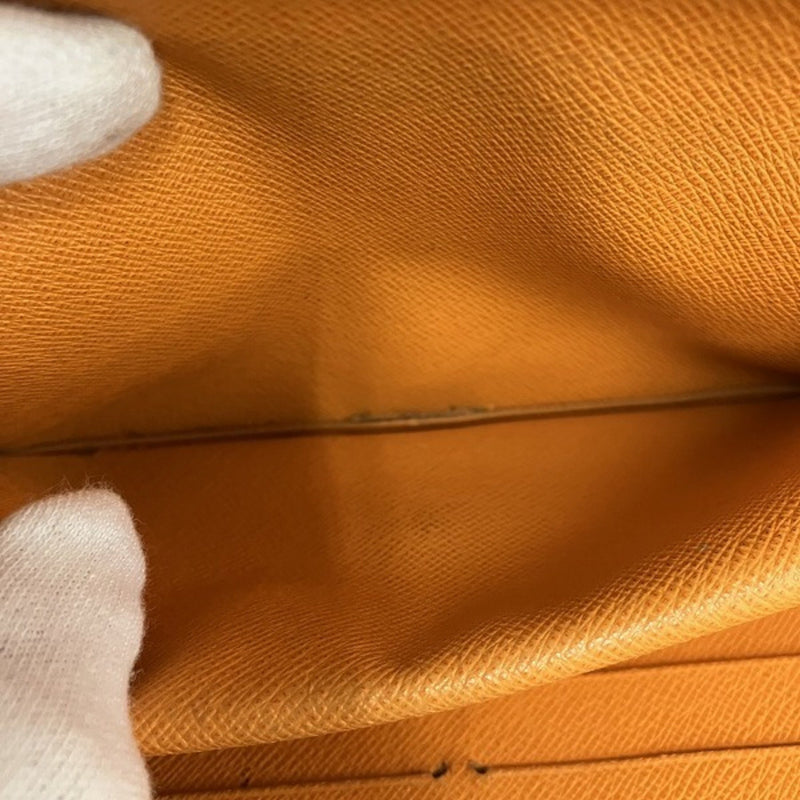 Louis Vuitton Trésor Orange Leather Wallet  (Pre-Owned)